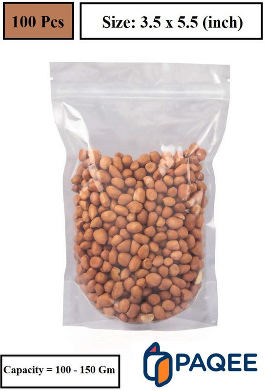 PAQEE Plastic Storage Pouch(Pack of 100)