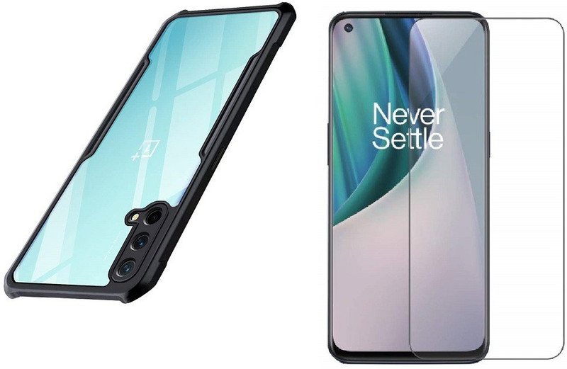 Bodoma Cover Accessory Combo for Oneplus Nord CE 5G(Transparent)