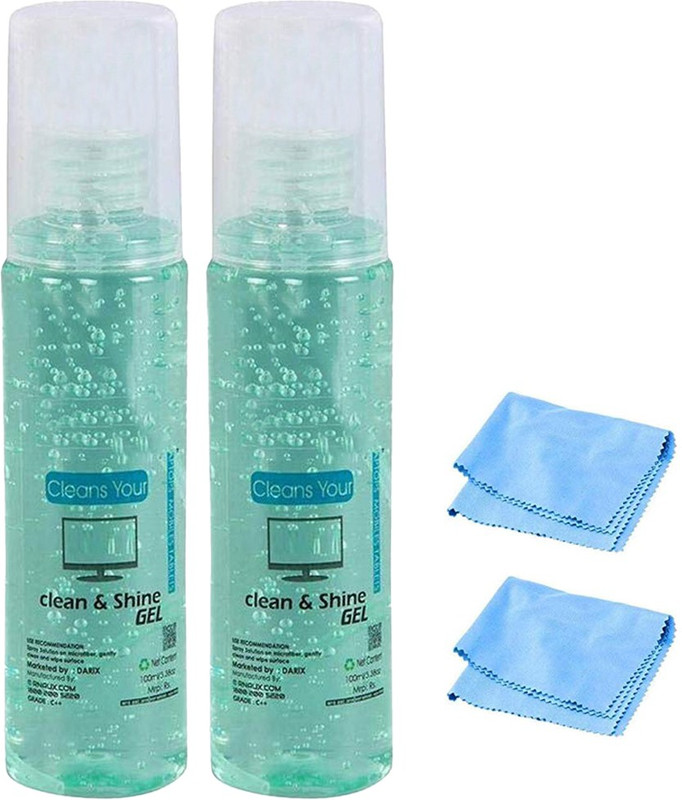 Homeboss by DARix™ Original Laptop Screen Cleaner, Camera Lens, Glass Mobile Phone LCD and LED Screen Cleaner (Pack of 2, 200ml) for Computers, Laptops, Mobiles(FDX100-4)