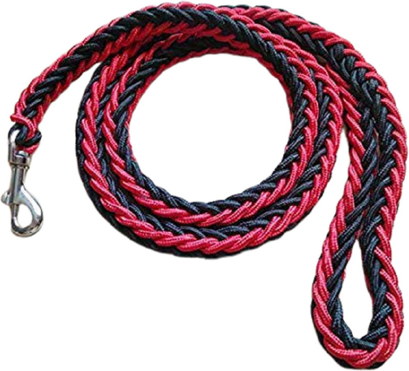 Rvpaws Climbing Rope Nylon Braided Dog Training Leash 30 cm Dog Strap Leash(Red, Black)