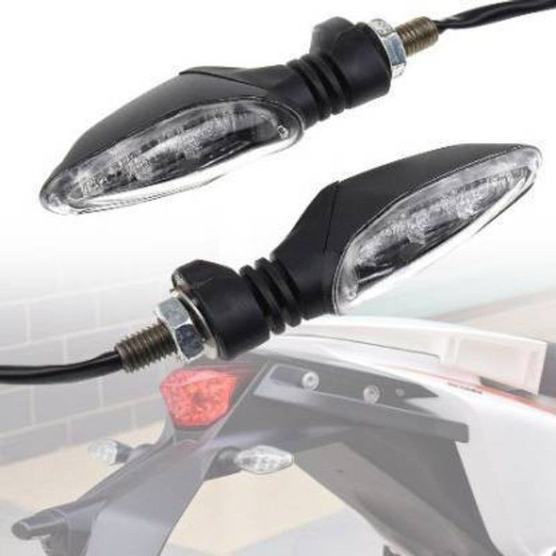 SELVIKE Front, Rear LED Indicator Light for Yamaha, Hero, Honda, TVS, Bajaj R15 V2, R15, CBR 250, Ninja 250, Apache, Avenger 200, CB Shine(Yellow)