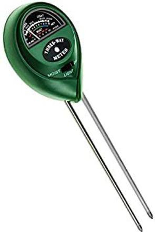Care Of India CI-MM001 Solar Soil Plant Care Water Hydroponic Plants Soil Sensor PH Light Meter All-in-One Digital Moisture Measurer(100 mm)