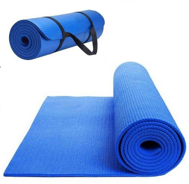 Higrade HIGH QUALITY , ANTI SLIP , BEST GRIP , THICK YOGA MATT for EXERCISE ,WORKOUT,GYM Blue 6 mm Yoga Mat
