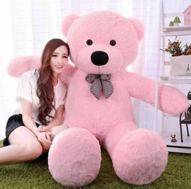 RSS SOFT TOYS 4 Feet Pink beautifull & best quality teddy bear - 120 cm (Pink)  - 120 cm(Pink)