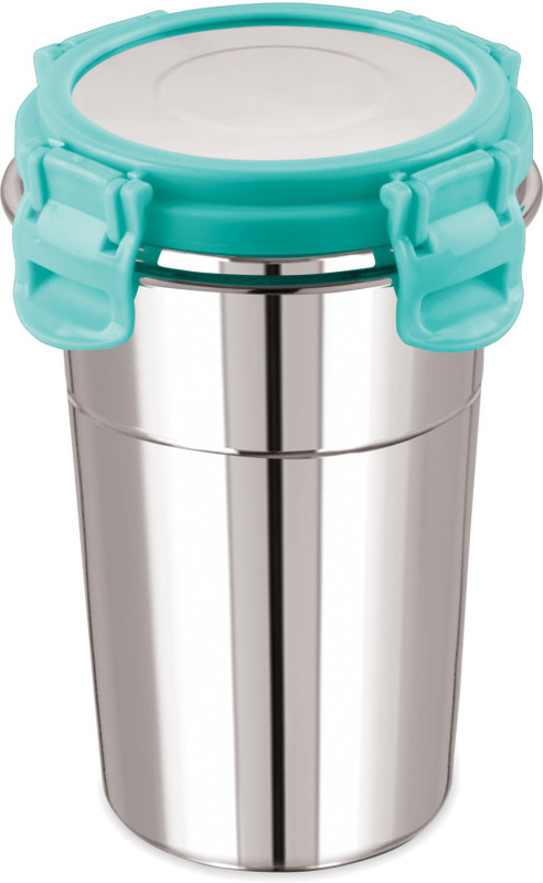 PPI Click and Seal Lock Fusion Tumbler Stainless Steel Storage Container -Blue (400ML) 400 ml Steel Bottle(Pack of 1, Blue)