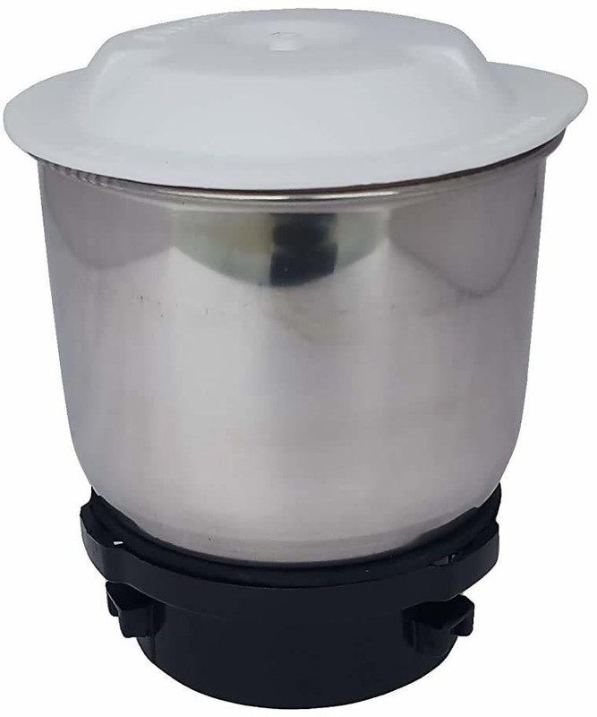 PMW PREETHI Steel 3 Lock Small Jar for Galaxy/Spice/Crystal Mixer Models - 1 Jar Mixer Juicer Jar(400 ml)