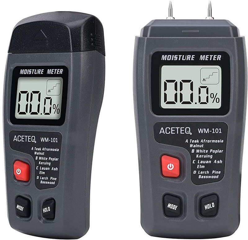DR YONIMED Digital Wood Moisture Meter WM 101 Large LCD Display Pin-Type Digital Moisture Measurer(10 mm)
