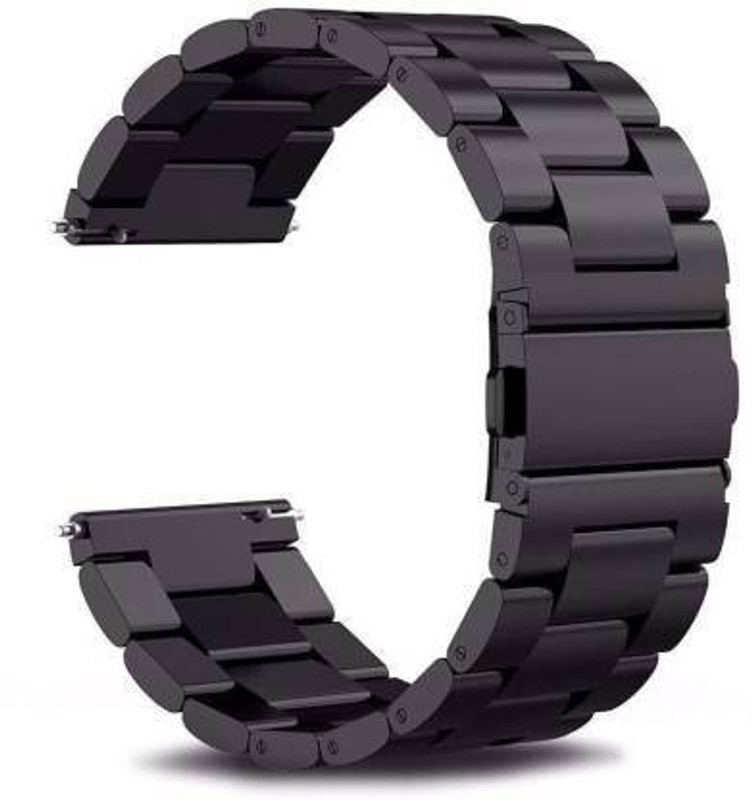 Asotai Ultra Luxury Stainless Steel Metal Chain Strap with Adjustable Magnetic Closure 22mm Band for Watch 46mm & S3 / Frontier Classic,, 360 & Any Smart Watch with 22mm Lugs Smart Watch Strap(Black)