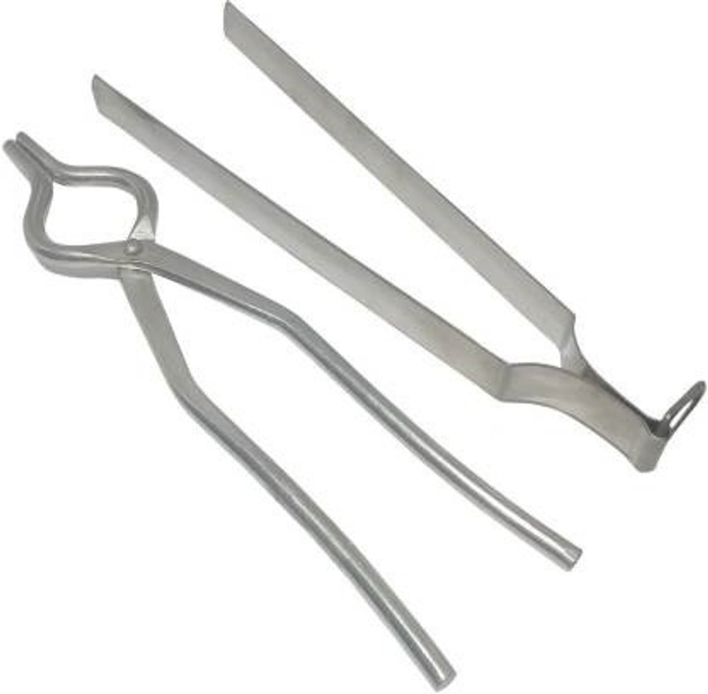 RJ kitchenware Store tong sandasi combo pack of 2 High Quality Stainless Steel Strong Tong/Pakkad/Chimta/Sandasi ( Large 25 CM) Utility (Combo Pack of 2) 25 cm Roasting, Serving, Sandwich Tong Set (Pack of 2) combo pack sandasi and tong 20 cm Utility Pakkad(Pack of 2)