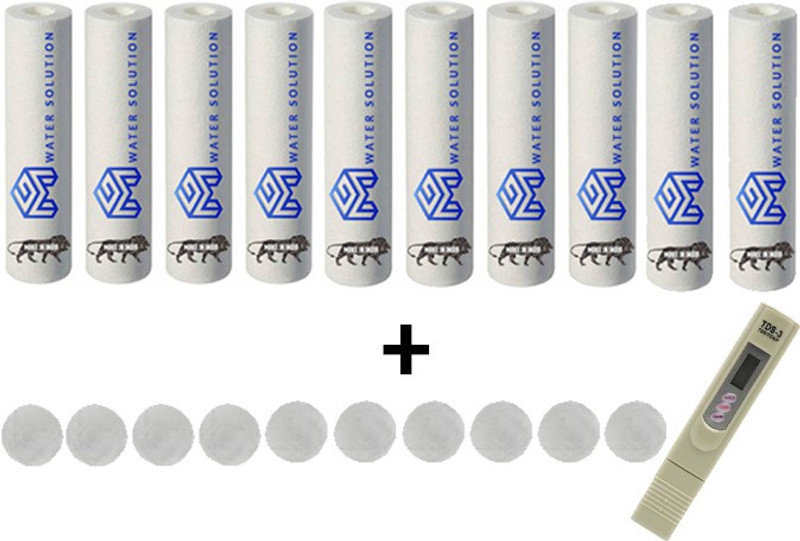 MG WATER SOLUTION Tds Meter Water Purity Tester + 10 Pcs Of Pre-Filter spun Water Purifier Solid Filter Cartridge + antiscalant balls 10 pcs combo Solid Filter Cartridge Solid Filter Cartridge(0.5, Pack of 21)