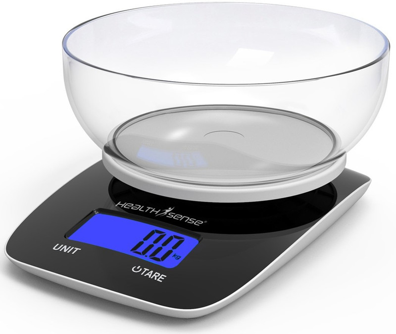 Health Sense Chef-Mate Digital Kitchen Weighing Scale(Grey)