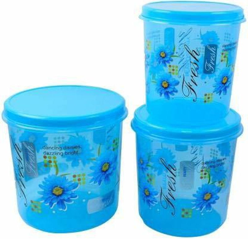 3D METRO SUPER STORE Plastic Grocery Container - 1500 ml(Pack of 6, Clear)