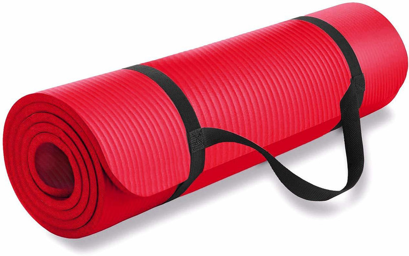 Higrade EXERCISE,WORKOUT,GYM MATT,ANTI SKID,ANTI SLIP,TEXTURED MATTRESS Red 6 mm Yoga Mat