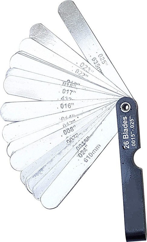Qualigen 26 Blades 0015''.025'' Feeler Marking Gauge Marking Gauge Marking Gauge