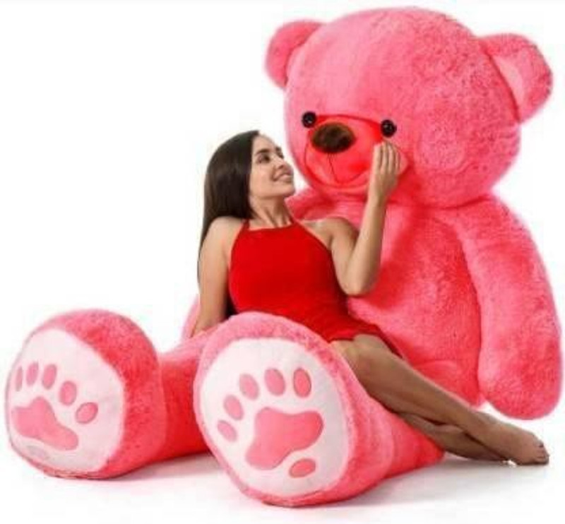 RSS SOFT TOYS 3 Feet Soft Teddy Bear For Bears Huggable/Loveable/Valentine Fo valentines gift - 92 cm(Pink)