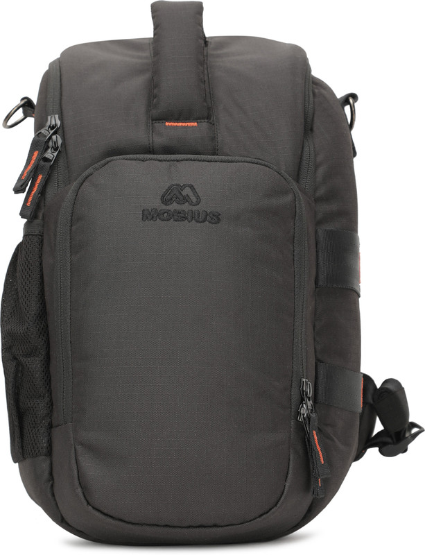 MOBIUS GRENADE PRO DSLR SLING BAG CUM BACKPACK TOP LOADER BAG DSLR WITH LENS DSLR with attached lens 70-200mm f/2.8 lens Memory Cards Charger.  Camera Bag(Black)