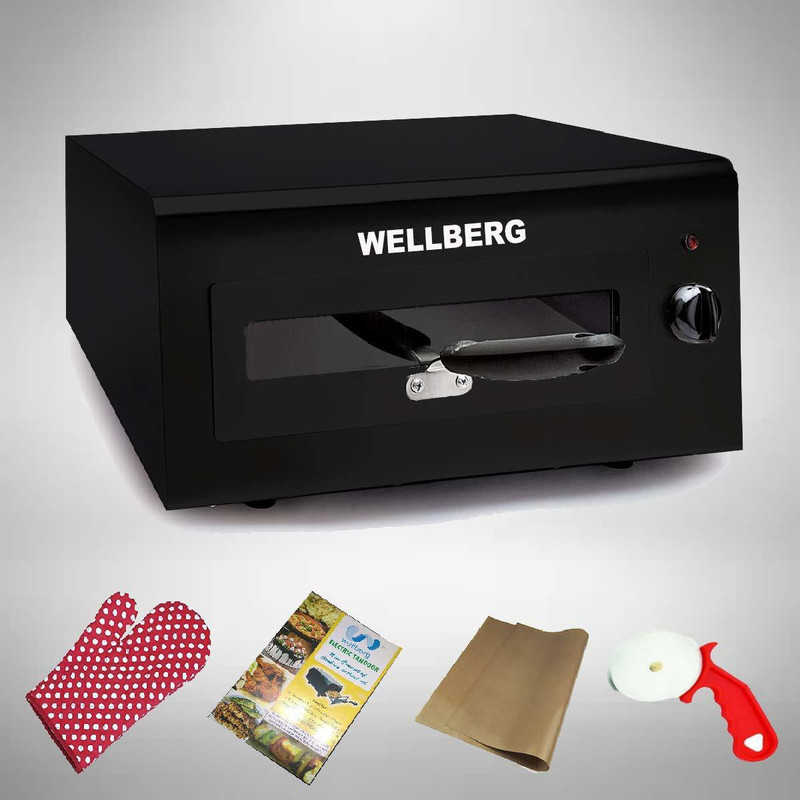 WELLBERG electric timer tandoor and barbeque grill 2000Watt with 2 Year warranty enjoy your delicious food with tandoori flavor Electric Tandoor(Black)
