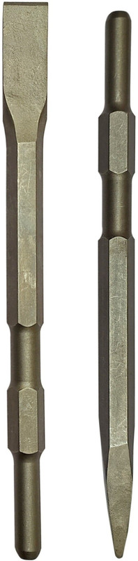 Inditrust Heavy duty Demolition Hammer Bit 1pc Flit and 1pc Point (17x280) Pack of 2 pc Hammer Drill(13 mm Chuck Size, 0 W)