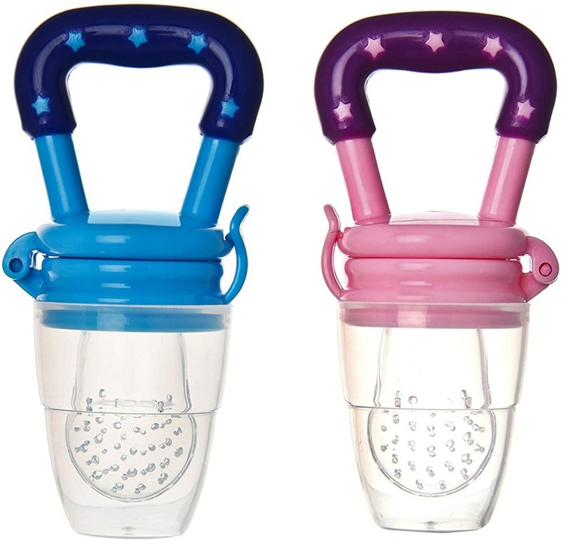 Parentspride 2 Pcs fruit and food nibbler combo pack Teether and Feeder (Multicolour) Feeder(Multicolor)