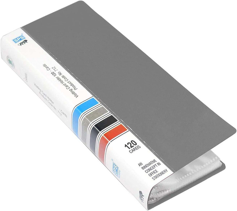 WeKonnect 120 Card Holder(Set of 1, Grey)