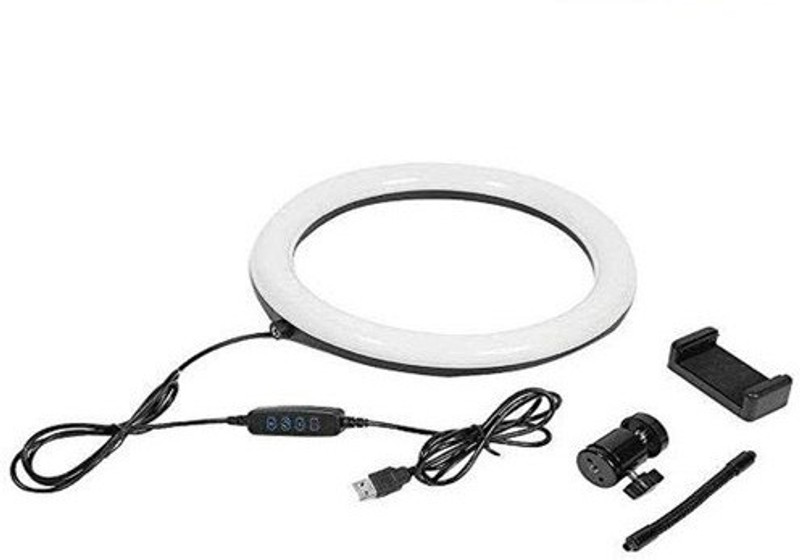 Klat Su Big Selfie Light Flash {MX Taka-Tak,Jos,Moj} Value For Money 10 Inches Big LED Selfie Ring Light for Smartphone FOR Photography, Videography, Live Makeup ,Video Calling Multipurpose {Only Big Selfie Light Not Include Ring Flash(Black)