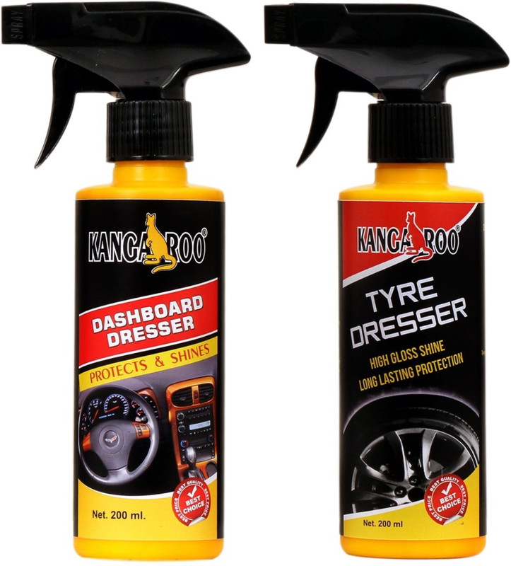 KANGAROO DASHBOARD DRESSER 200 ML + TYRE DRESSER 200 ML Combo