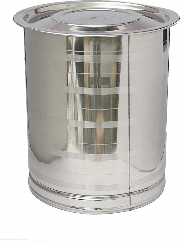 Namo International Stainless Steel Storage Drum Containers LD445 15 L Drum(Steel, Pack of 1)