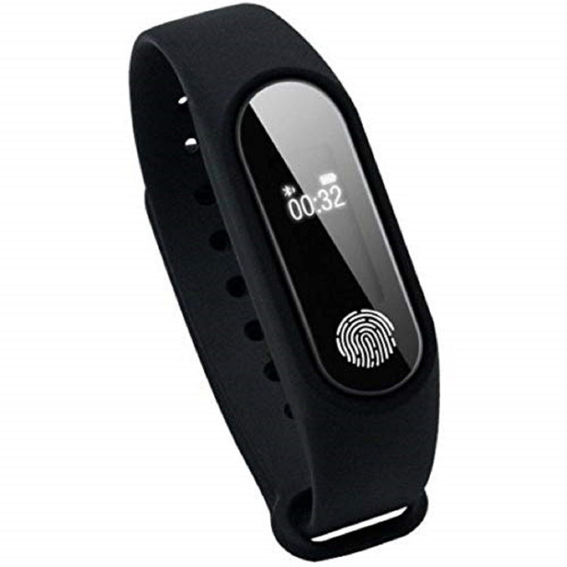 LionBolt M7 Smart Fitness Wristband(Black Strap, Size : FREE SIZE)