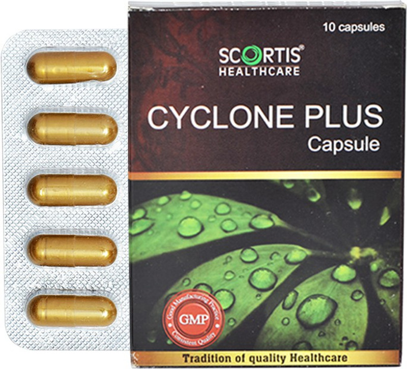 SCORTIS HEALTH CARE CYCLONE PLUS CAPSULE 20 Capsule (Pack of 2) 10 Capsule * 2(Pack of 2, 20 Capsules)