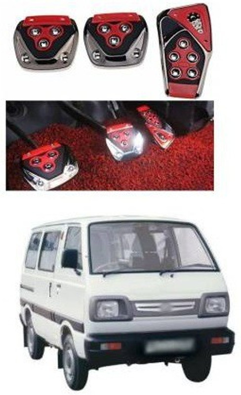 SRPHERE Universal Car Non Slip Gas Brake Treadle Clutch Pedal Cover Pad Manual Pedals 3pcs (Red) X169 Car Pedal