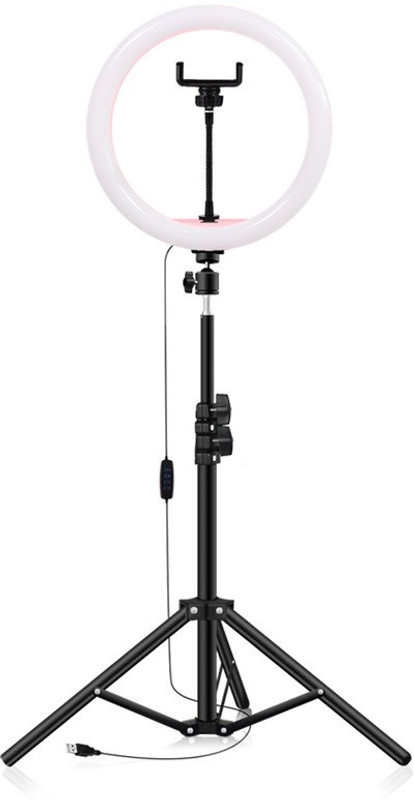 Deoxys 18 inch Ring Light with Tripod Stand & Phone Holder,Large Selfie Ring Lights Ring Flash(White)