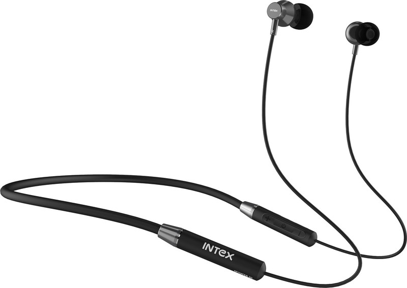 Intex MUSIQUE Flexi Bluetooth(Black, In the Ear)