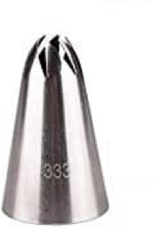 Perfect Pricee 333 Drop Rose Russian Pastry Nozzles for Cream Icing Piping Nozzles Cake Decoration Tips Leaf Tulip Tips Confectionery Stainless Steel Ruffle Icing Nozzle(Steel Pack of 1)