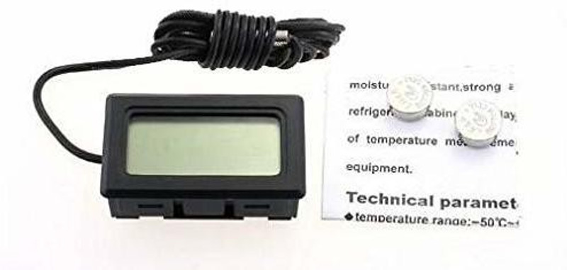 APTECHDEALS Mini LCD digital thermometer sensor wired for Room temperaure/fridges, Indoor Outdoor Portable Pocket LCD Electronic Temperature Meter Tester Instant Read Thermocouple Instant Read Thermocouple Kitchen Thermometer