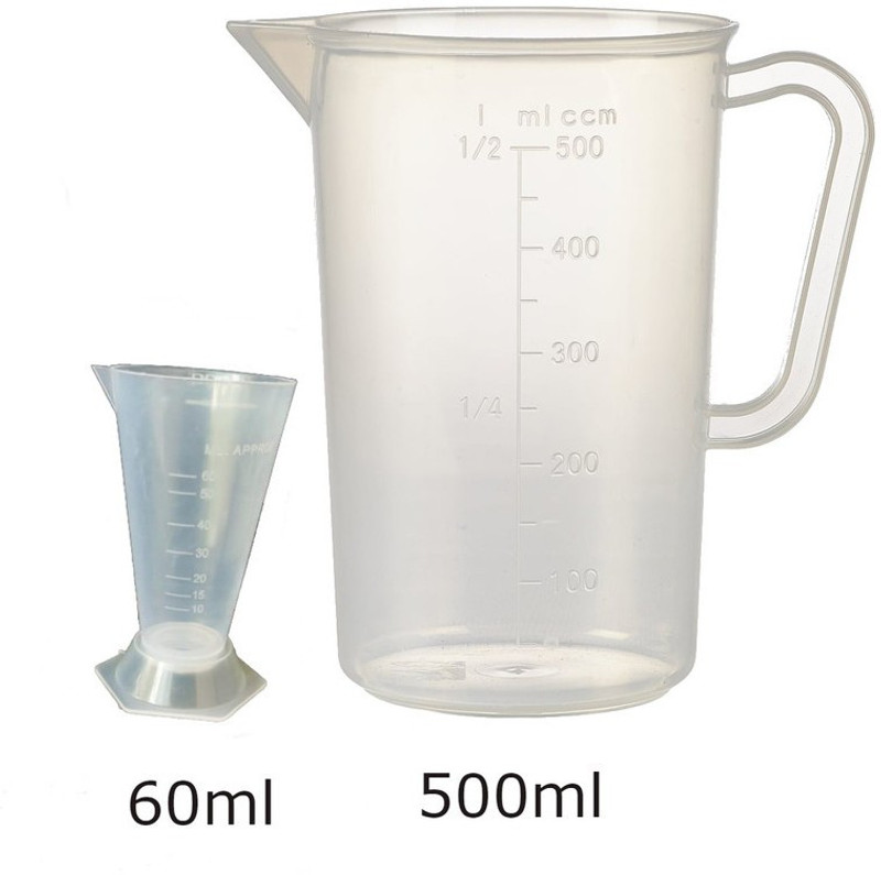 AAHKELS A-CUP-60-500ML Measuring Cup(60 ml, 500 ml)