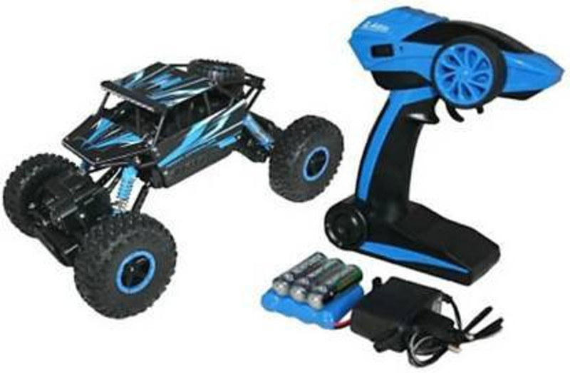 azhari Good quality high speed 2.4Ghz Remote Controlled Rock Crawler, RC Monster Truck 4WD, Off Road Vehicle (Green)(Green,Black)