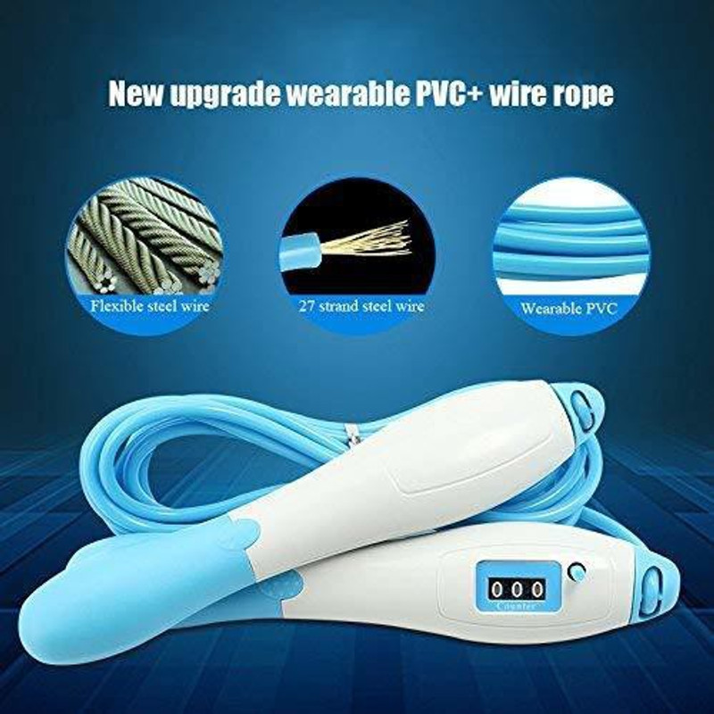 Amanya Enterprises Skipping Rope for Men and Women with Number Counter Freestyle Skipping Rope(Length: 275 cm)