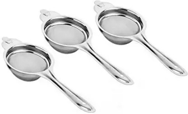 CRAZYGOL 3 Pes Taj Stainless Steel Tea & Coffee Strainer |Tea Maker Tea Strainer(Pack of 3)
