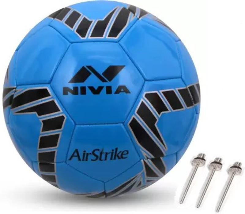 NIVIA Airstrike Football With Pump And 3 Niddle Football - Size: 5(Standard, Pack of 1, Multicolor)