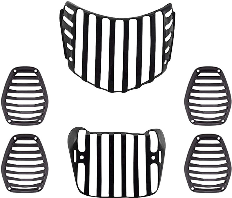 Naturalcreations Grill Set of -6 05 Bike Headlight Grill(Black)