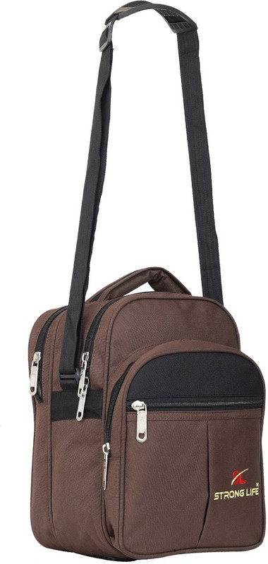 STRONG LIFE Brown Sling Bag BROWN SLING BAG FOR MEN