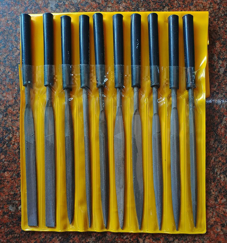 Svojas Needle File Set 160mm (10pieces) Knife Sharpening Steel(Carbon Steel)