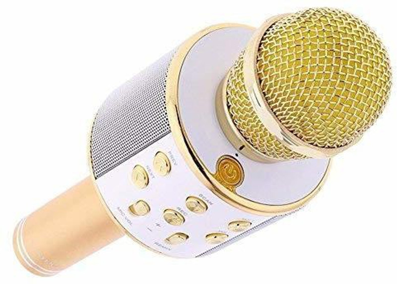 KHALSA MUSICAL WS-858 Wireless Bluetooth Microphone Connection Player Speaker (Multicolor) 858(Multicolor)