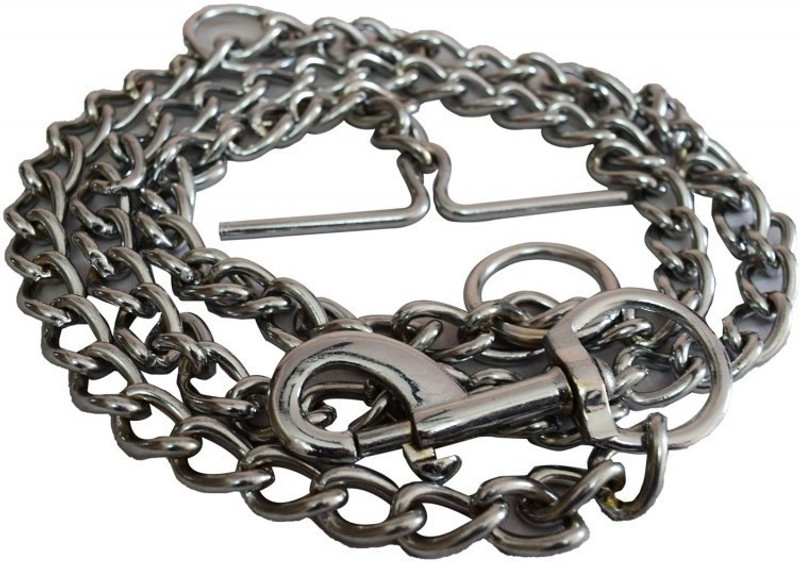S.Blaze Heavy Quality Dog Chain For Heavy Weight Dogs (Steel) 160 cm Dog Chain Leash(Silver)
