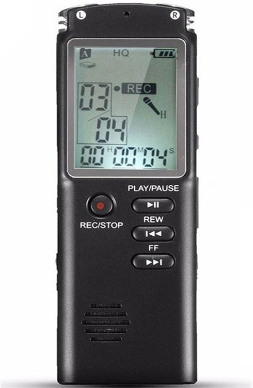Bzrqx Mini Digital Voice Recorder Built-In 8GB Memory With MP3 Format 8 GB Voice Recorder(1.5 inch Display)