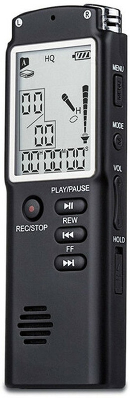 Qaz T60 Digital Voice Recorder With Speaker 8 GB Voice Recorder(1 inch Display)