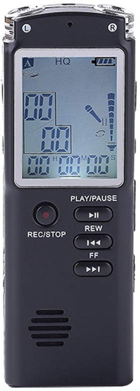 ALA T60 8GB Professional Digital Voice Recorder with Speaker for Home/Office/Meeting/Classes/Lectures/Speech/Interviews | Inbuilt 8GB Memory | Rechargeable | Spy Product 8 GB Voice Recorder(1 inch Display)