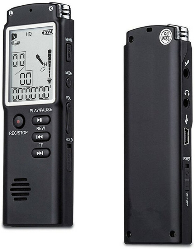 Point Zero Voice Recorder USB Professional Dictaphone Digital Audio Voice Recorder 8 GB Voice Recorder(1 inch Display)
