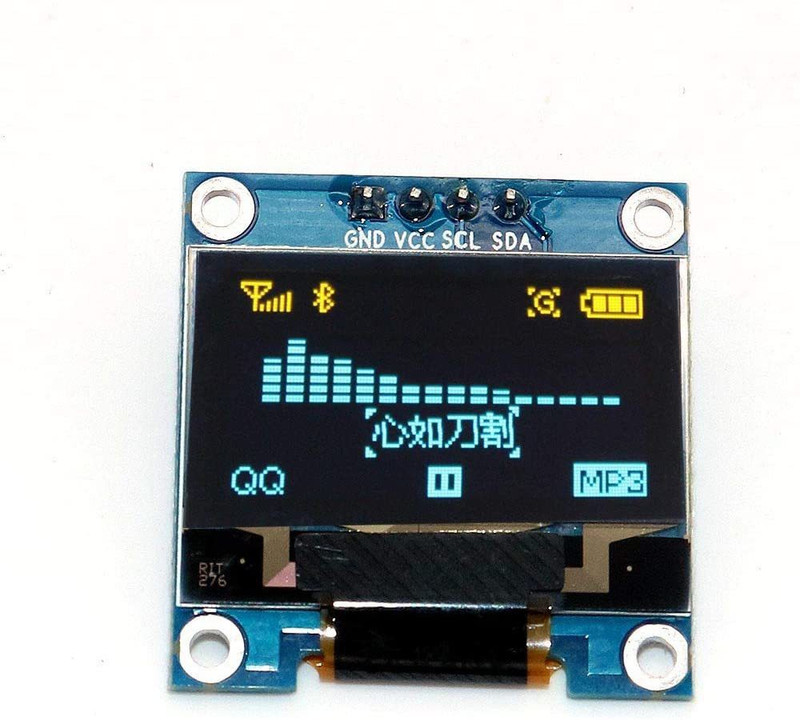 Electrobot 0.96" I2C IIC SPI Serial 128x64 OLED Display with Pin Headers for Arduino Electronic Components Electronic Hobby Kit