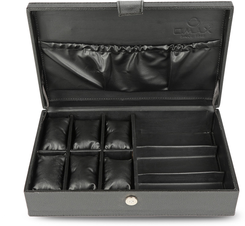 OMAX CSK018 Watch Box(Black, Holds 9 Watches)
